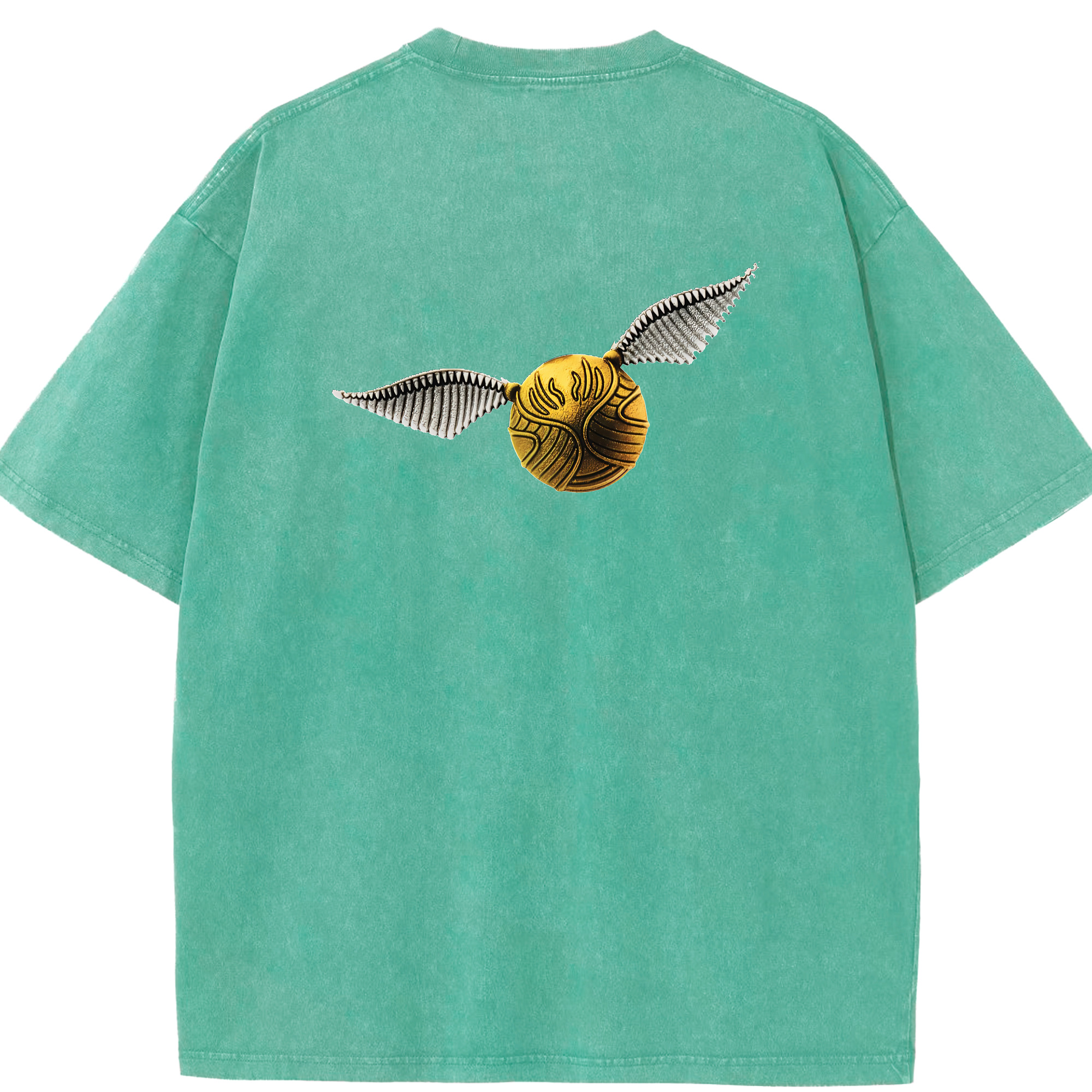 （画像用） Harry Potter ハリー・ポッターシリーズ 綿100% ヴィンテージ風 半袖Tシャツ（背面プリント）